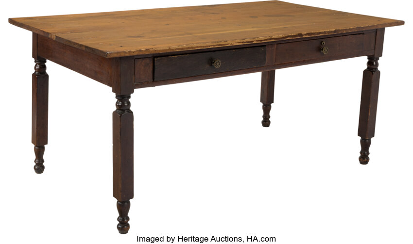 The Legendary  House Divided  Table from the Lincoln   Herndon Law Firm.